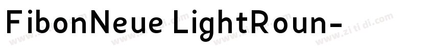 FibonNeue LightRoun字体转换